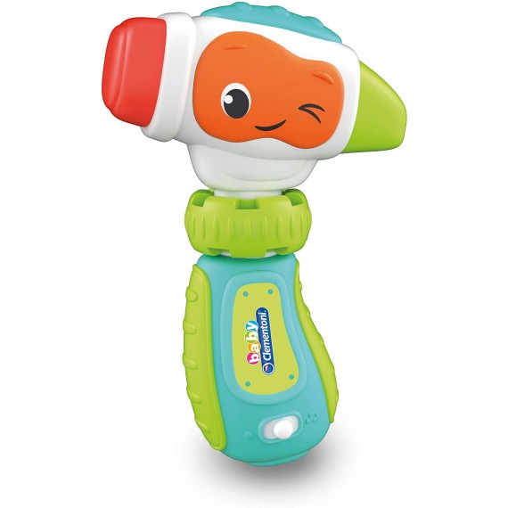 Baby Clementoni - 17327 - Donatello Il Martello - Gioco Prima Infanzia - Giocattolo Elettronico Parlante Baby Clementoni - 17327 - Donatello Il Martello - Gioco Prima Infanzia - Giocattolo Elettronico Parlante