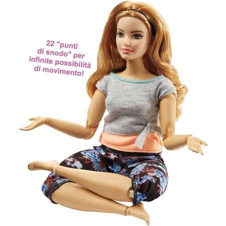 22 Punti Snodabili per Tanti M Barbie Curvy con Capelli Ramati Bambola Snodata 