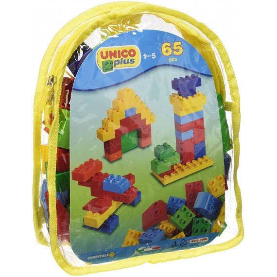 Costruzione Unico Base-Zaino 8555 Piccolo, 65 Pezzi Costruzione Unico Base-Zaino 8555 Piccolo, 65 Pezzi