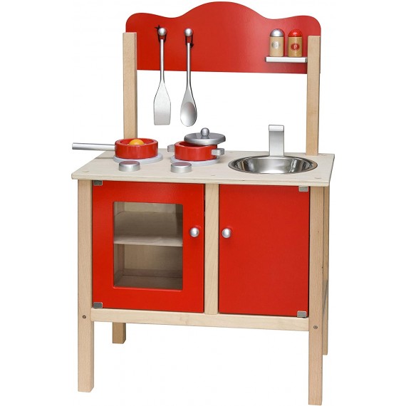 Glooke Selected Legno Cm 54 X 83 X 30 Cucina GIocattolo Completa Gioco per Bambini Glooke Selected Legno Cm 54 X 83 X 30 Cucina GIocattolo Completa Gioco per Bambini