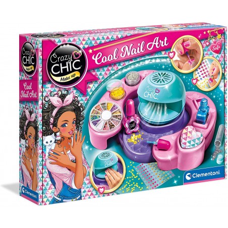 Clementoni 18599 Crazy Chic Cool Nails Atelier smalti Set per Unghie