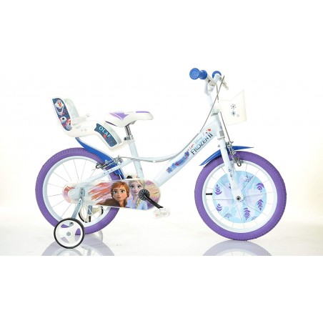 Dino Bikes Bicicletta per Bambini Disney Frozen 16 Pollici Bimba