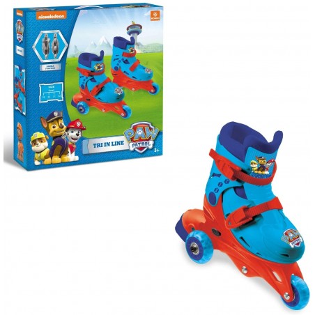 Mondo Toys 28313 Paw Patrol 3 In Line Skates Pattini doppia funzione Regolabili mis. 29-32
