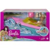 Barbie Playset con Bambola Bionda, Motoscafo Galleggiante, Cucciolo mattel GRG30