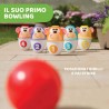 Chicco 0052280 Set da Bowling con 6 Birilli Separabili Impilabili in 12 Pezzi con palla leggera inclusa