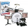 Bontempi 515220 Batteria Grancassa 6 elementi con sgabello e due bacchette