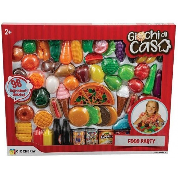 Set Food Gigante 80 Pezzi Giochi di CASA Giocheria GGI190412 Set Food Gigante 80 Pezzi Giochi di CASA Giocheria GGI190412