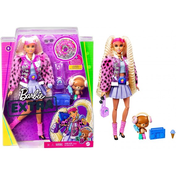 Barbie Extra Bambola con 2...