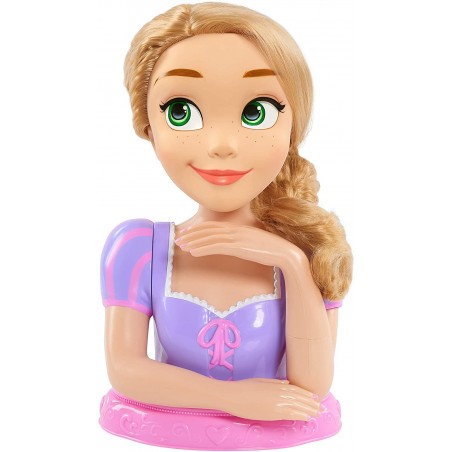Famosa DND03000 Styling Head Rapunzel Deluxe con accessori per fantastiche acconciature
