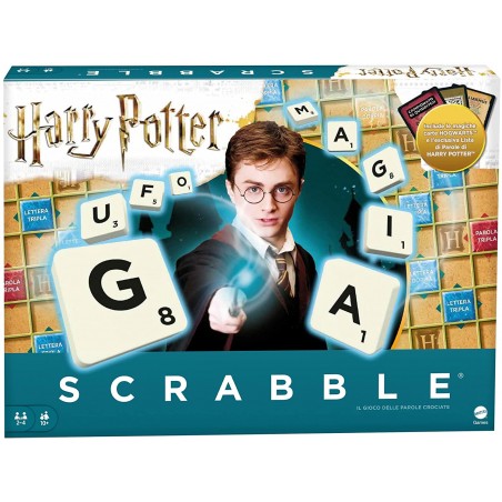 Scrabble Edizione Speciale Harry Potter, Gioco da Tavola delle Parole Crociate Giocattolo per Bambini 10+ Anni, GMY41