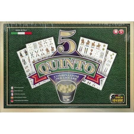 Gioco 5 Quinto con Carte Napoletane il Gioco delle Combinazioni Bingo Tombola Ideale per Tutta la Famiglia