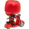 Funko- Deadpool on Scooter Rides Deadpool & Scooter Figura da Collezione, Colore Rosso