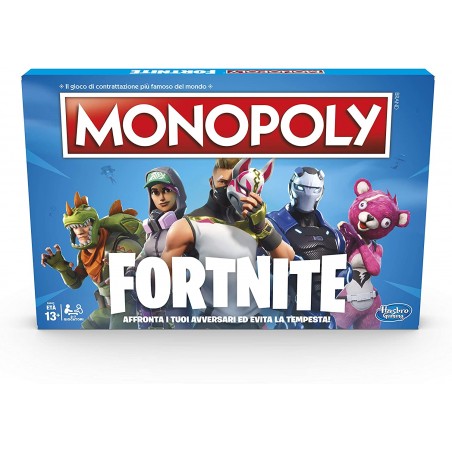 Hasbro E6603103 Monopoly Fortnite Gioco da Tavolo 13 anni+  2-7 Giocatori