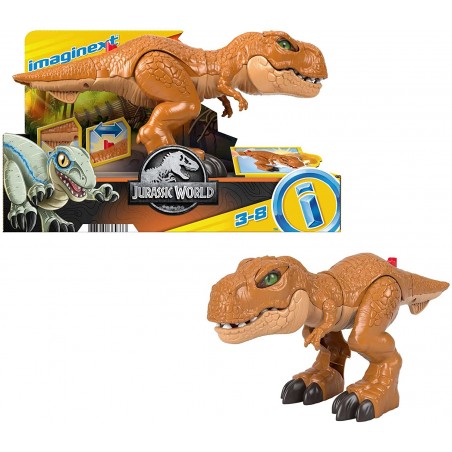 Fisher Price Imaginext ‎HFC04 Jurassic World  Ferocissimo T-Rex Dinosauro Cambia Espressione Coda Mobile