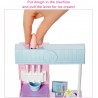 Barbie ‎HCN46 Playset Gelateria con Macchina per Gelato 2 Tipi di Pasta Modellabile Con Accessori Alta 30,4 cm