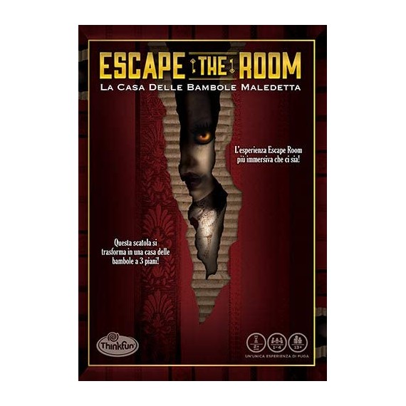 ThinkFun 76420 Escape The Room La casa delle bambole maledetta 1-4 giocatori Età Consigliata 13+ ThinkFun 76420 Escape The Room La casa delle bambole maledetta 1-4 giocatori Età Consigliata 13+