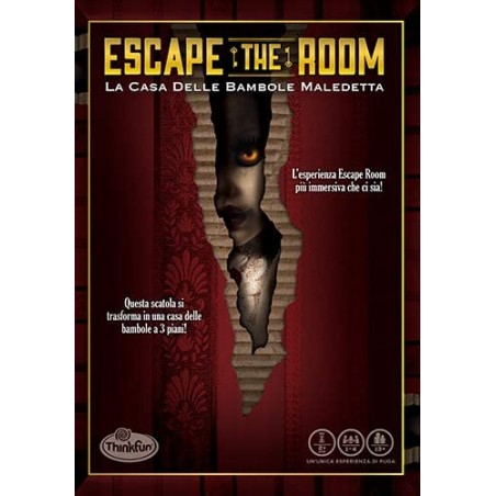 ThinkFun 76420 Escape The Room La casa delle bambole maledetta 1-4 giocatori Età Consigliata 13+