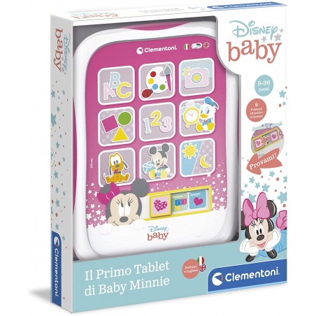 Clementoni Disney 17667 Baby Minnie Giocattolo Topolina Primo Tablet Bambini  9 Mesi