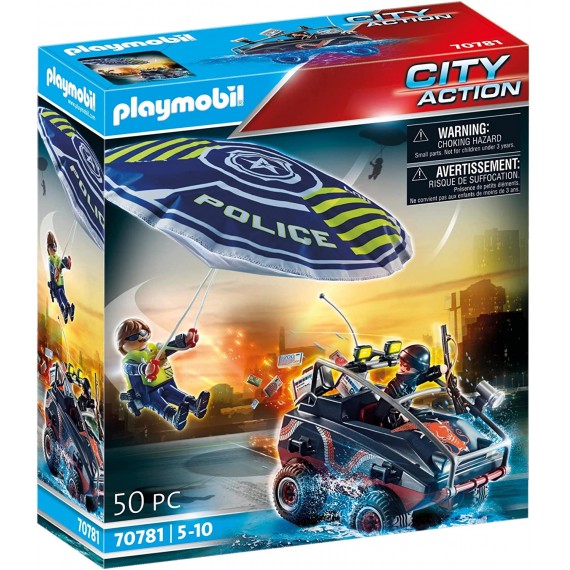 Playmobil City Action 70781 Paracadute della Polizia e Veicolo dai 5 anni Playmobil City Action 70781 Paracadute della Polizia e Veicolo dai 5 anni