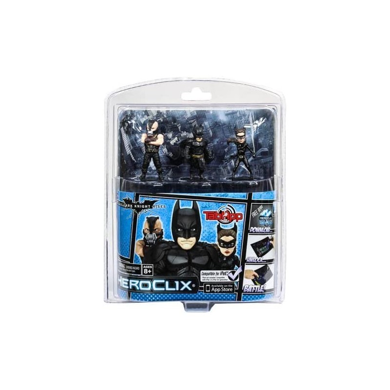 The Dark Knight Rises DC HeroClix TabApp confezione da 3