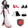 Hasbro F4563 Disney Princess Villains Crudelia De Mon fashion doll con accessori e vestiti rimovibili