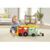 Fisher Price HHH20 Little People Il Trenino dell'ABC Multilingue a Spinta con Luci Musica e Apprendimento Smart Stages