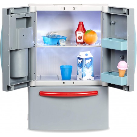 Mini Frigo Giocattolo CHICIRIS Frigo Giocattolo Per Bambini - Cucina Gioco Con Doppie Porte E Cassetto Spazioso, Plastica ABS Sicura Giocattoli Educativi 3 Anni - 7