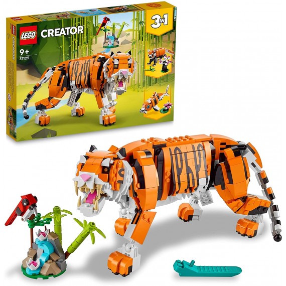 Lego Creator 31129  3in1 Tigre Maestosa Si Trasforma in Panda o Pesce