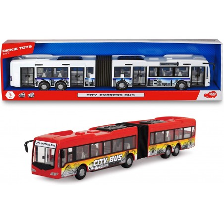 Dickie Toys 203748001 Bus Articolato Colore Rosso o Bianco 46 cm