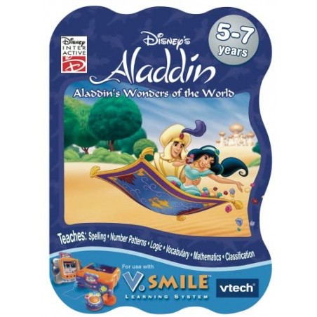 VTech V.Smile Learning Game Disney Aladdin Meraviglie del Mondo