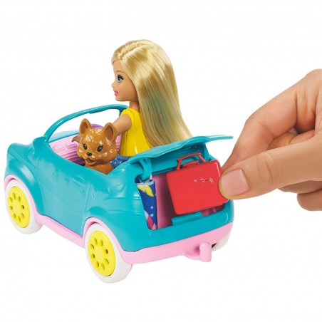 Barbie il Camper di Chelsea, Playset con Bambola, Veicolo 
