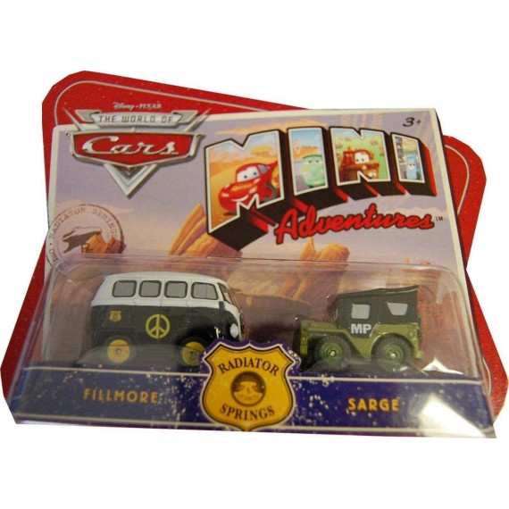 Mattel Disneys Cars Mini Adventures Radiator Springs Fillmore & Sarge