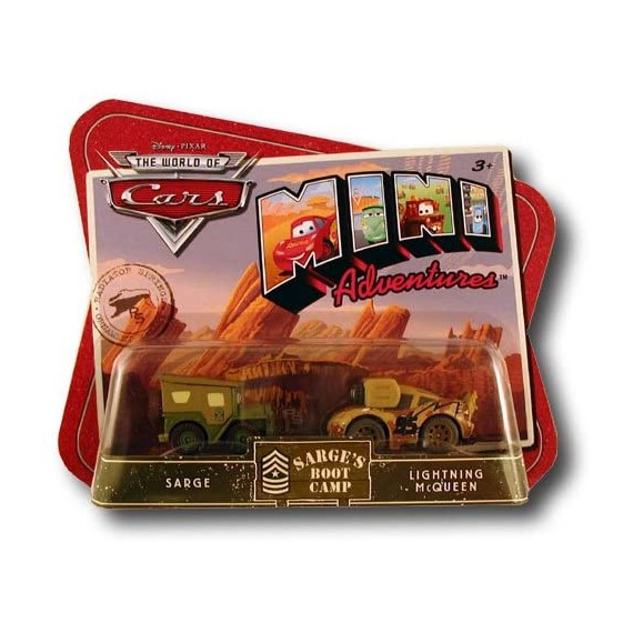 Pixar Cars Mini Adventures Sarge's boot camp Sarge e Saetta McQueen