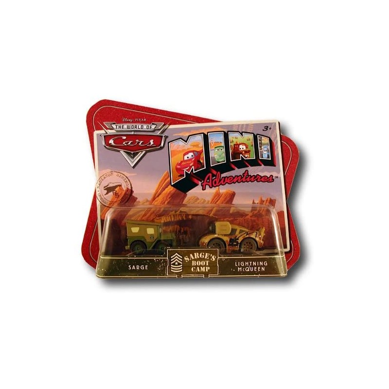 Pixar Cars Mini Adventures Sarge's boot camp Sarge e Saetta McQueen