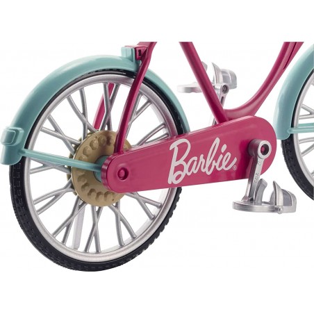 Barbie Bicicletta per Bambole con Casco e Accessori DVX55