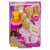 MATTEL GBK24 Barbie Ricci Perfetti Bambola Bionda con Capelli Lunghi con Pettine Bigodini e Accessori