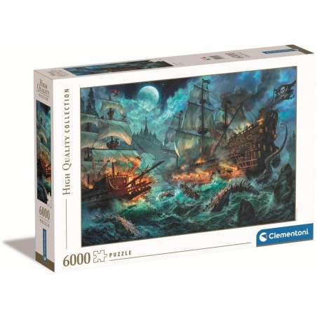 Clementoni ‎36530 High Quality Collection Puzzle 6000 PZ Pirates Battle