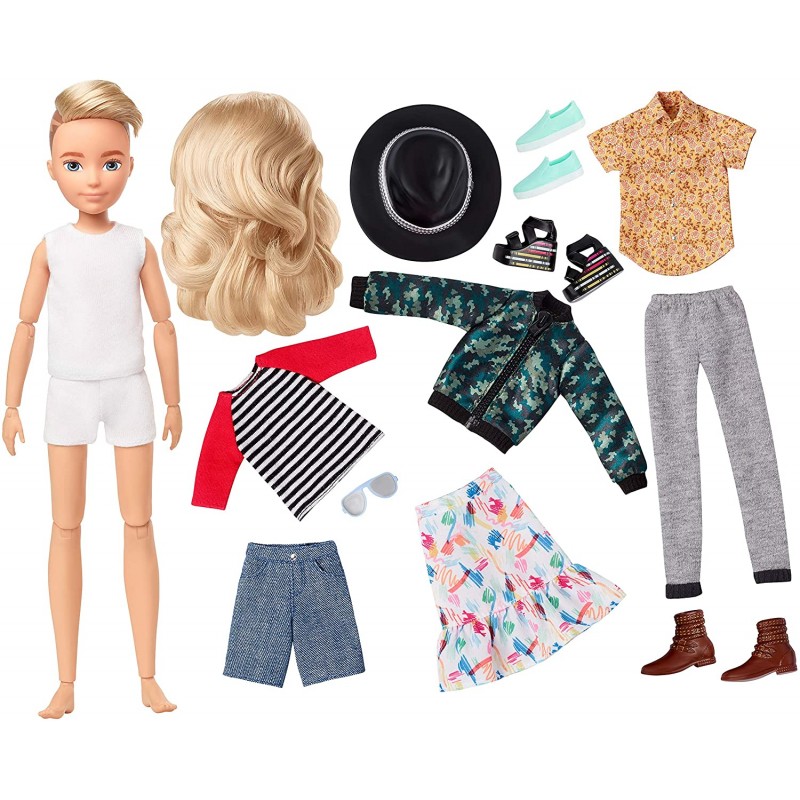 Creatable World GGT67 Kit Deluxe Bambola con Accessori DC-414