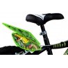 Dino Bikes Bicicletta per Bambini 16" 2 Freni Dinosaur Bimbo Nero e Verde