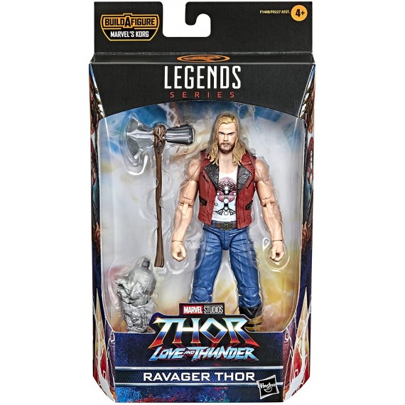 Hasbro Marvel Legends Love And Thunder Ravager Thor 15 cm da Collezione 1 Accessorio 1 Pezzo Build-a-Figure F1408