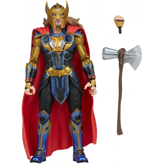 Hasbro Marvel Legends Thor Love And Thunder da Collezione Thor  15 cm  da Collezione 2 Accessori 1 Pezzo Build-a-Figure F1045