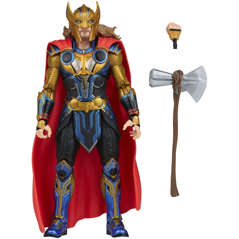 Hasbro Marvel Legends Thor Love And Thunder da Collezione Thor  15 cm  da Collezione 2 Accessori 1 Pezzo Build-a-Figure F1045