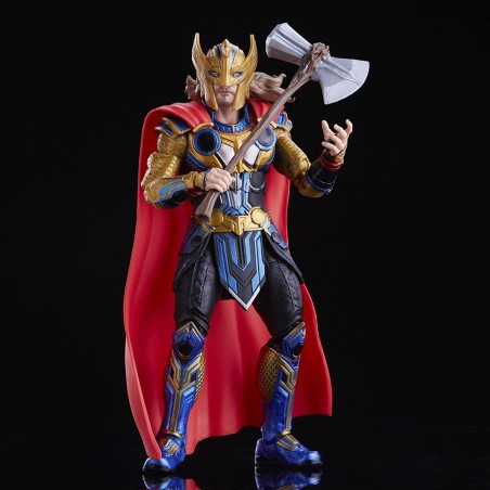 Hasbro Marvel Legends Thor Love And Thunder da Collezione Thor  15 cm  da Collezione 2 Accessori 1 Pezzo Build-a-Figure F1045