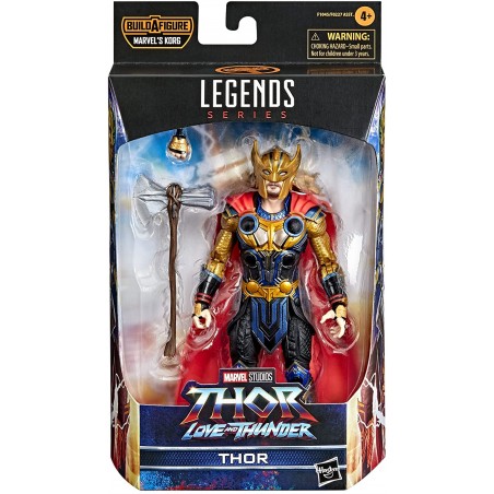 Hasbro Marvel Legends Thor Love And Thunder da Collezione Thor  15 cm  da Collezione 2 Accessori 1 Pezzo Build-a-Figure F1045