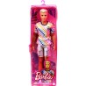 Barbie Bambola Ken Fashionistas Biondo con Vestiti alla Moda GRB90