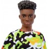 Barbie GBV23 Ken Fashionistas n. 183 Ken etnico con Vestiti alla Moda Capelli Ricci Scolpiti