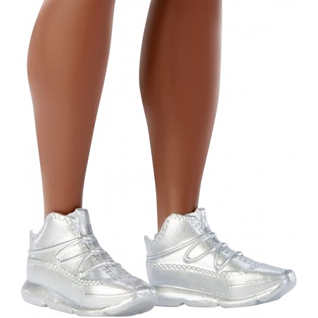 Barbie GBV23 Ken Fashionistas n. 183 Ken etnico con Vestiti alla Moda Capelli Ricci Scolpiti