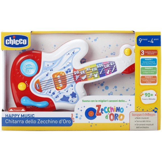 Chicco 00110870 Chitarra Bambini dello Zecchino d'Oro Gioco Interattivo con Canzoni dello Zecchino d'Oro ed Effetti Luminosi Chicco 00110870 Chitarra Bambini dello Zecchino d'Oro Gioco Interattivo con Canzoni dello Zecchino d'Oro ed Effetti Luminosi
