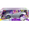Barbie Extra Cabrio Bambola con Auto Argentata e Cagnolino 1Top e 2 Paia di Scarpe Piscina per Cuccioli