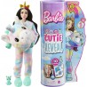 Barbie Cutie Reveal Serie Fantasia con costume da unicorno 10 sorprese cucciolo ed effetto cambia colore HJL58